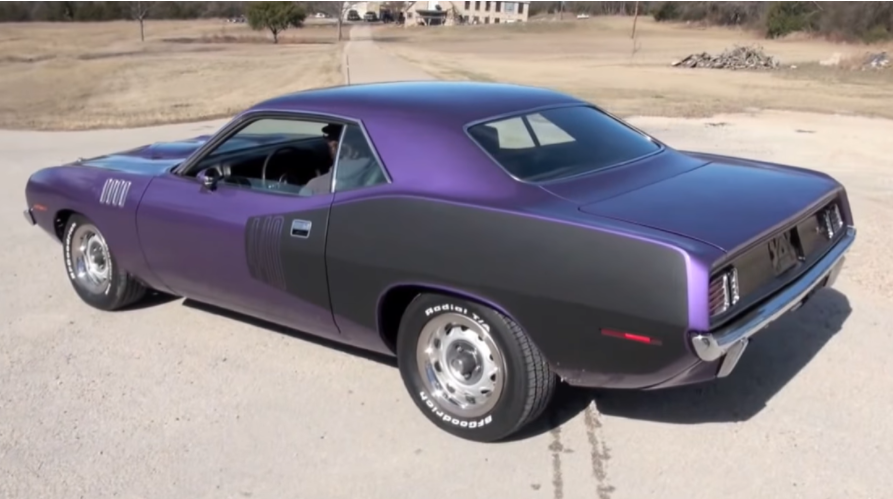 Purple 1971 Plymouth Barracuda 440 Big Block