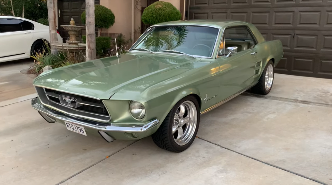 '67 Mustang Coupe in Rare Lime Gold with a 289/C4 Combo and A/C - Daily ...